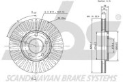 1815319302 Brzdový kotouč sbs