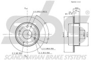 1815319939 sbs brzdový kotúč 1815319939 sbs