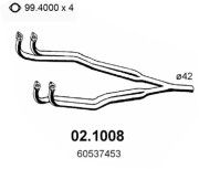02.1008 ASSO výfukové potrubie 02.1008 ASSO