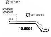 10.5004 Výfuková trubka ASSO