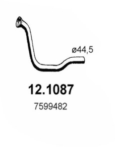 12.1087 Výfuková trubka ASSO