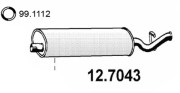 12.7043 ASSO koncový tlmič výfuku 12.7043 ASSO