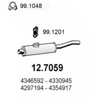 12.7059 Zadní tlumič výfuku ASSO