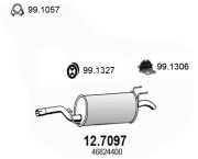 12.7097 Zadní tlumič výfuku ASSO