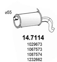 14.7114 Zadní tlumič výfuku ASSO
