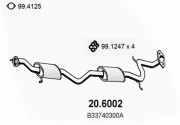 20.6002 Střední tlumič výfuku ASSO