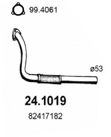 24.1019 Výfuková trubka ASSO