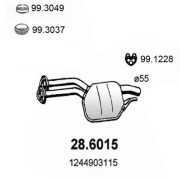 28.6015 Střední tlumič výfuku ASSO