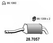 28.7057 Zadní tlumič výfuku ASSO