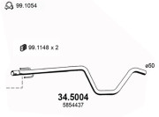 34.5004 Výfuková trubka ASSO