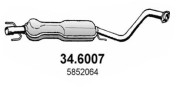 34.6007 Střední tlumič výfuku ASSO