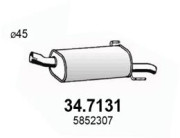 34.7131 Zadní tlumič výfuku ASSO