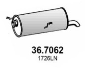 36.7062 Zadní tlumič výfuku ASSO