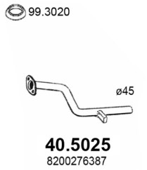 40.5025 Výfuková trubka ASSO