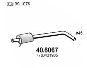 40.6067 Střední tlumič výfuku ASSO