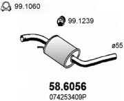 58.6056 Střední tlumič výfuku ASSO