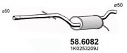 58.6082 Střední tlumič výfuku ASSO