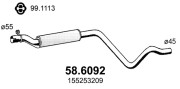 58.6092 Střední tlumič výfuku ASSO