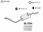 58.7004 Zadní tlumič výfuku ASSO