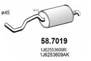 58.7019 Zadní tlumič výfuku ASSO