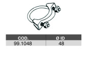 99.1048 ASSO spojka trubiek výfukového systému 99.1048 ASSO