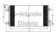 82D0225534A Kondenzátor, klimatizace WEBASTO