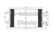 82D0226276MA Kondenzátor, klimatizace WEBASTO