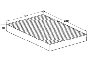 82D0325059A Filtr, vzduch v interiéru WEBASTO