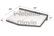 82D0325174A Filtr, vzduch v interiéru WEBASTO
