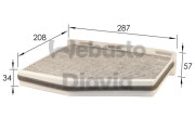 82D0325174CA Filtr, vzduch v interiéru WEBASTO