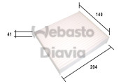 82D0325185A Filtr, vzduch v interiéru WEBASTO
