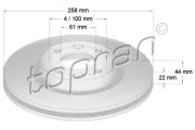 701 416 Brzdový kotouč COATED TOPRAN