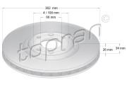 722 835 Brzdový kotouč COATED TOPRAN