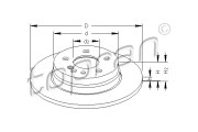 401 282 TOPRAN brzdový kotúč 401 282 TOPRAN