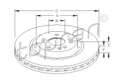 401 842 TOPRAN brzdový kotúč 401 842 TOPRAN