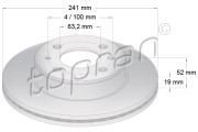 820 475 Brzdový kotouč COATED TOPRAN