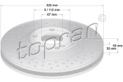 408 931 Brzdový kotouč COATED TOPRAN