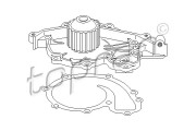 700 422 TOPRAN vodné čerpadlo, chladenie motora 700 422 TOPRAN