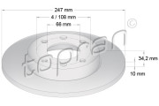 720 239 Brzdový kotouč TOPRAN