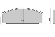 12-0003 Sada brzdových destiček, kotoučová brzda E.T.F.