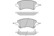 12-1030 E.T.F. sada brzdových platničiek kotúčovej brzdy 12-1030 E.T.F.
