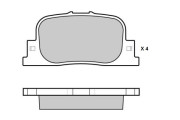 12-1063 E.T.F. sada brzdových platničiek kotúčovej brzdy 12-1063 E.T.F.