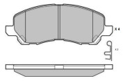 12-1080 Sada brzdových destiček, kotoučová brzda E.T.F.