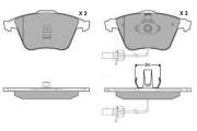 12-1081 E.T.F. sada brzdových platničiek kotúčovej brzdy 12-1081 E.T.F.
