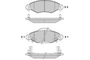 12-1082 E.T.F. sada brzdových platničiek kotúčovej brzdy 12-1082 E.T.F.