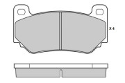 12-1104 Sada brzdových destiček, kotoučová brzda E.T.F.