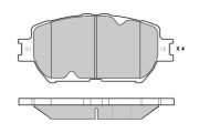 12-1126 Sada brzdových destiček, kotoučová brzda E.T.F.