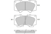 12-1139 E.T.F. sada brzdových platničiek kotúčovej brzdy 12-1139 E.T.F.
