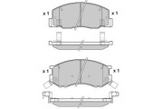 12-1144 E.T.F. sada brzdových platničiek kotúčovej brzdy 12-1144 E.T.F.