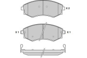 12-1202 E.T.F. sada brzdových platničiek kotúčovej brzdy 12-1202 E.T.F.